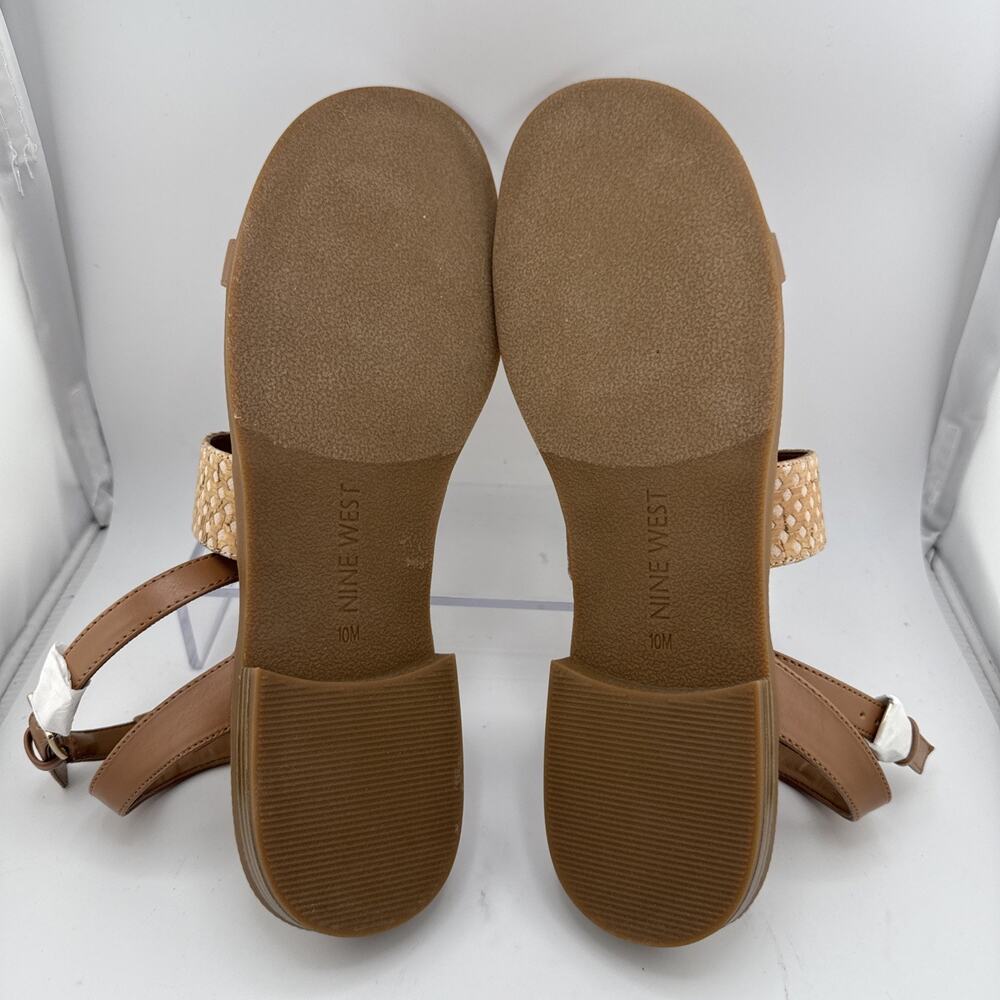 Nine West Xenosa Womens Beige Brown Sandals Size 10 NWB - Picture 8 of 11